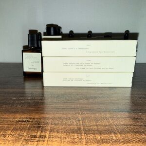 Typology Skincare Serum & Face Oil Set - Black and Cream